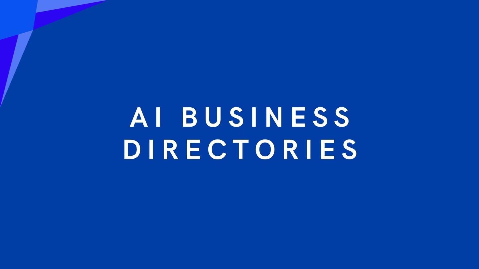 How AI Business Directories are Transforming Company Listings