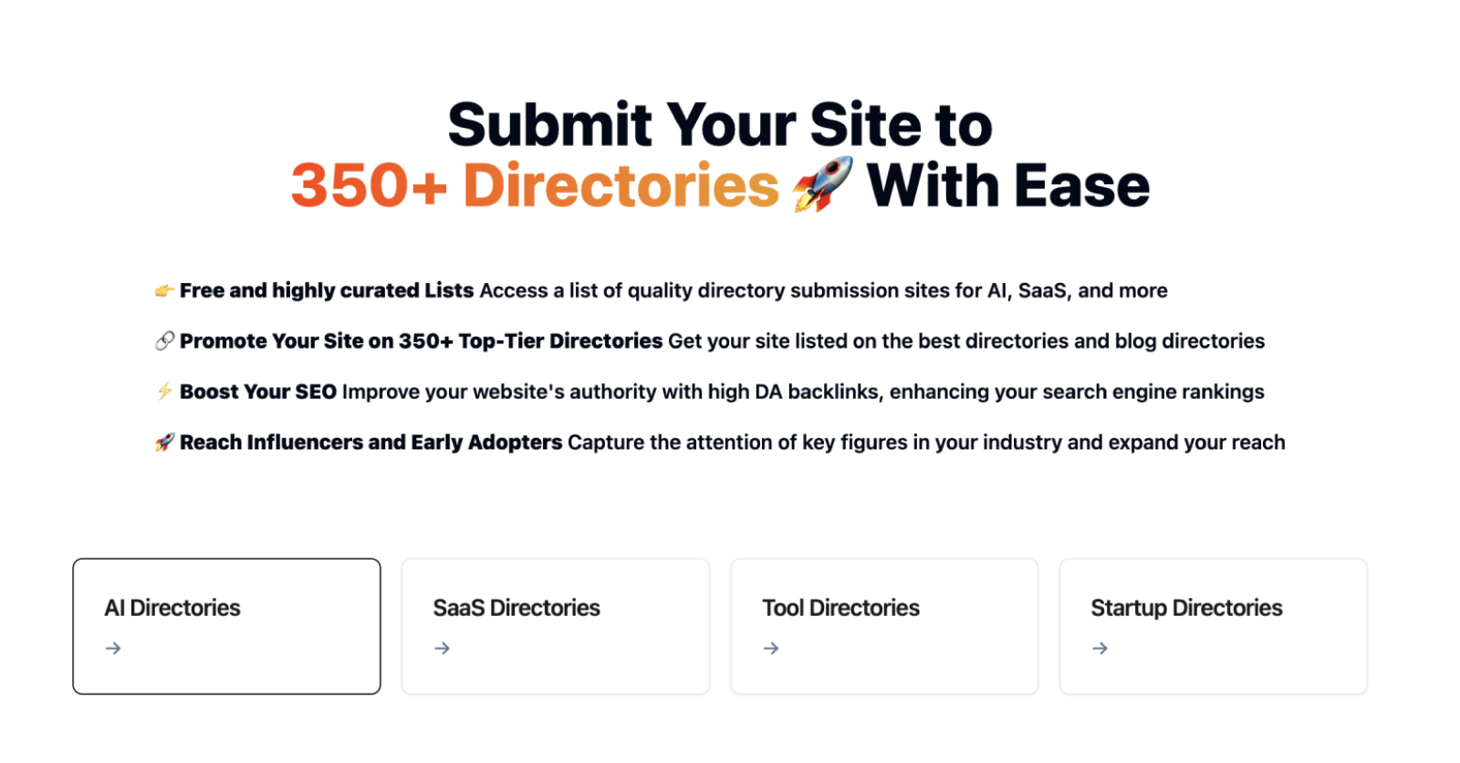 Submit Directories